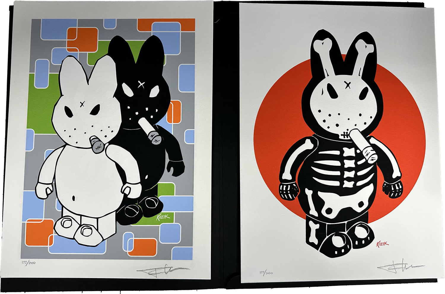 Kozik 2005 Signed Fine Art Portfolio Silkscreen Art Print Set